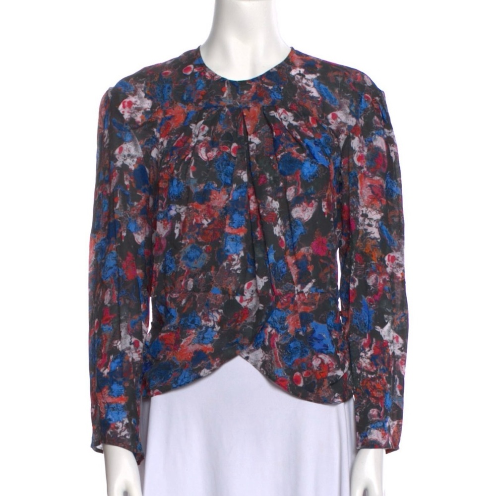 IRO Multicolor Floral Women's Blouse - Sz 6 - Excellent condition.